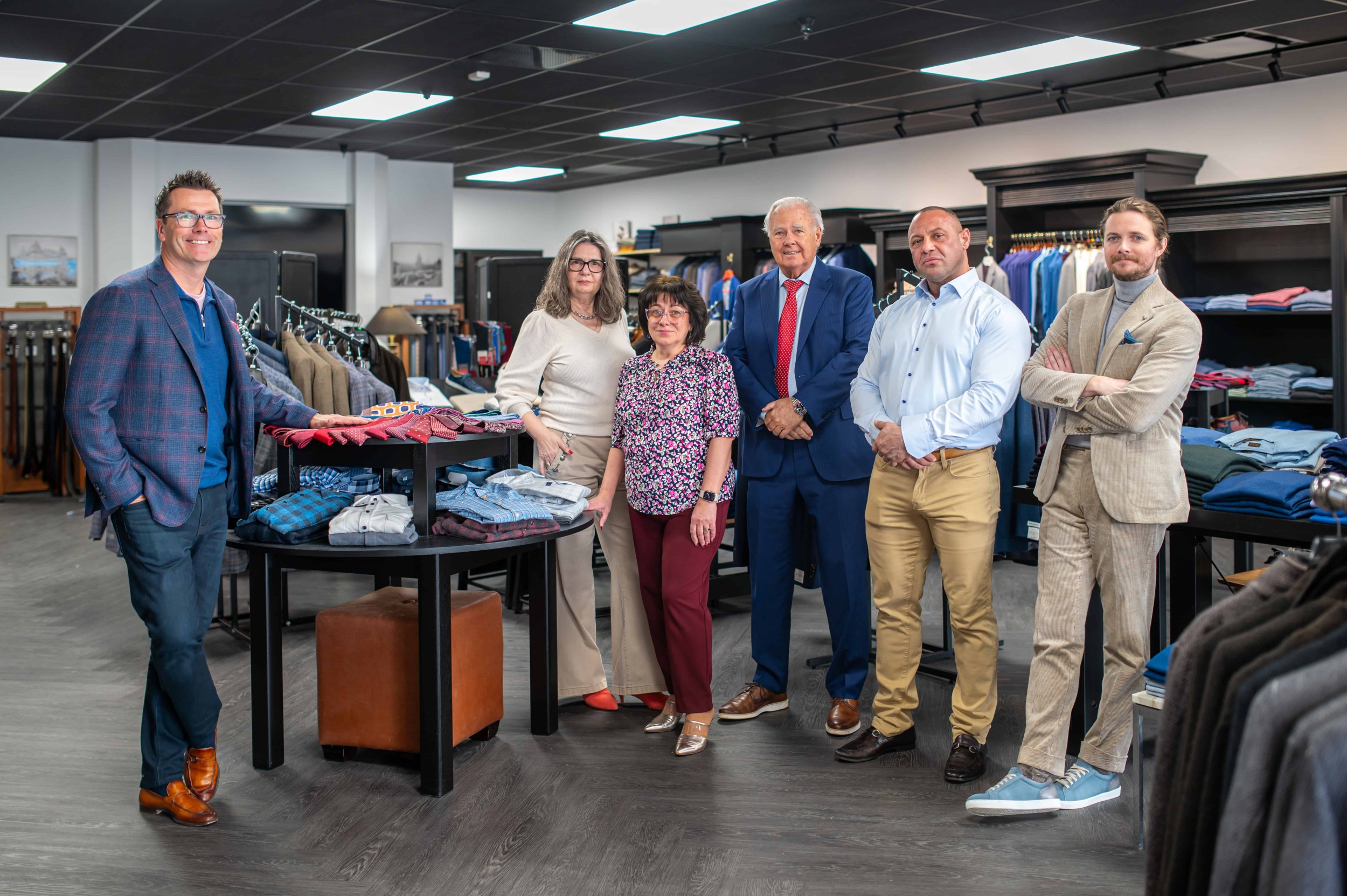 Mark Thomas Men's Apparel showroom in Albany, NY: men's suits, sport coats, and tailoring